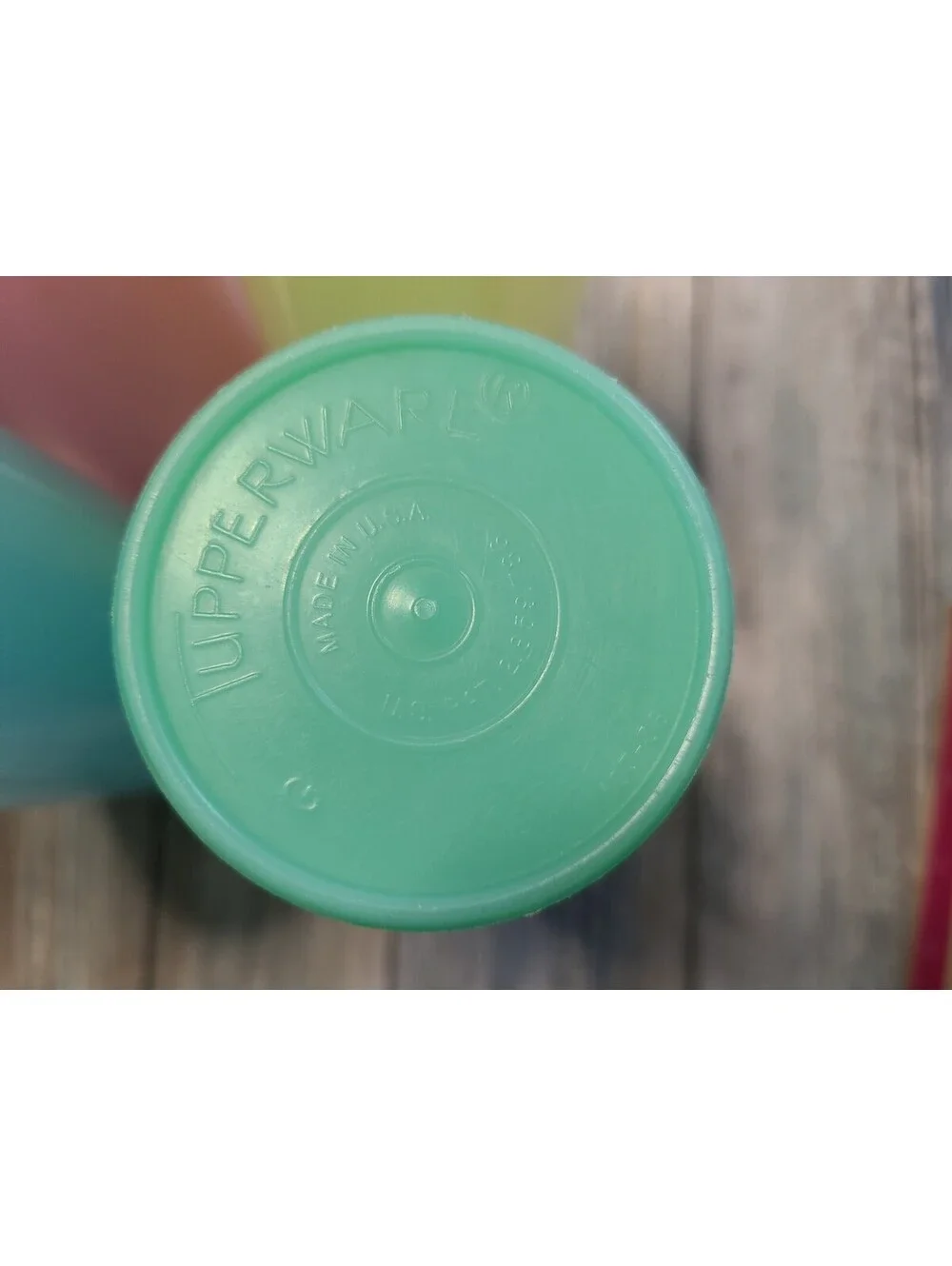 Six Vintage Tupperware Plastic Cups 16 Oz Pastel Colors Number 107
